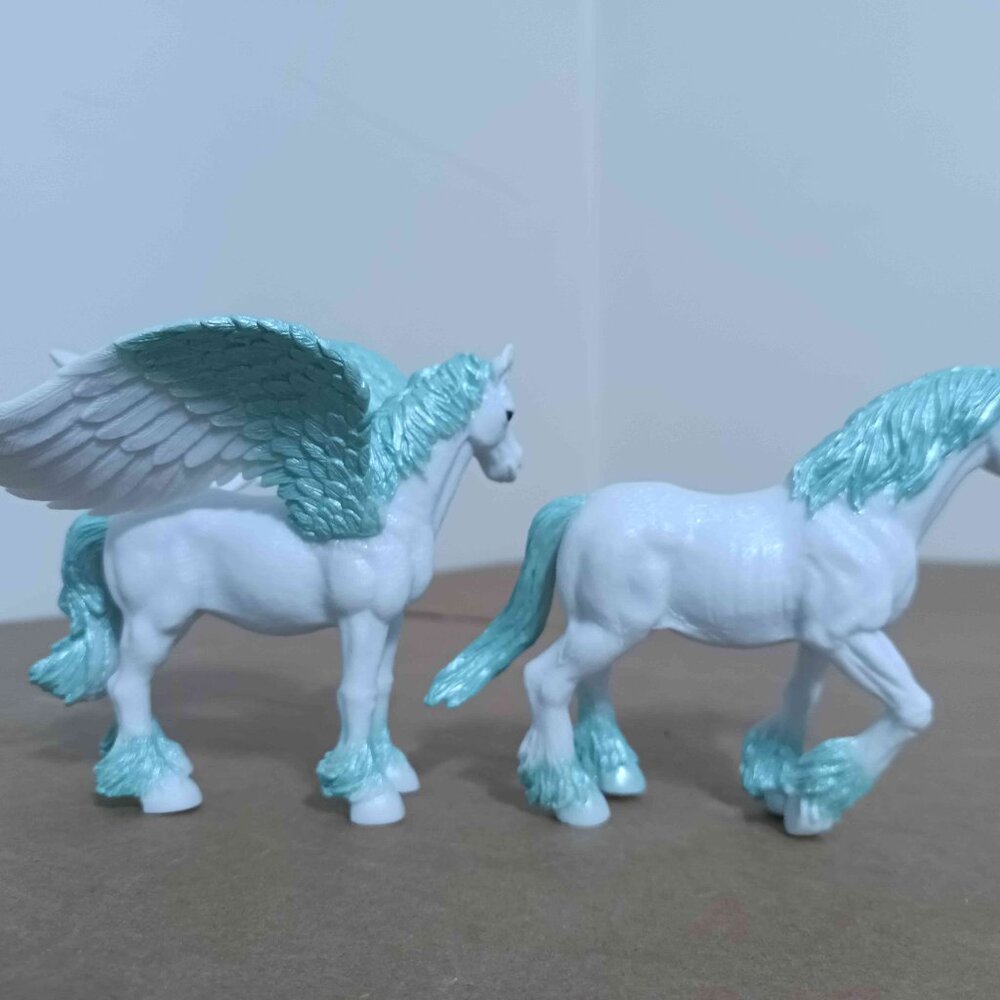 Unicorn: Schleich Bayala Sunrise Pegasus Foal Figurines